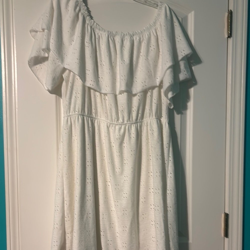 Chic Soul White Eyelet Dress - Picture 5 of 7